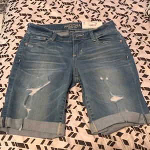 Denim shorts